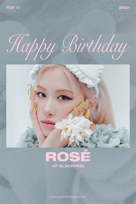 happy birthday rose blackpink|blackpink rosé birthday.